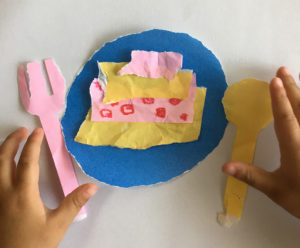 折り紙・おままごと・簡単・作り方・２歳・ケーキ